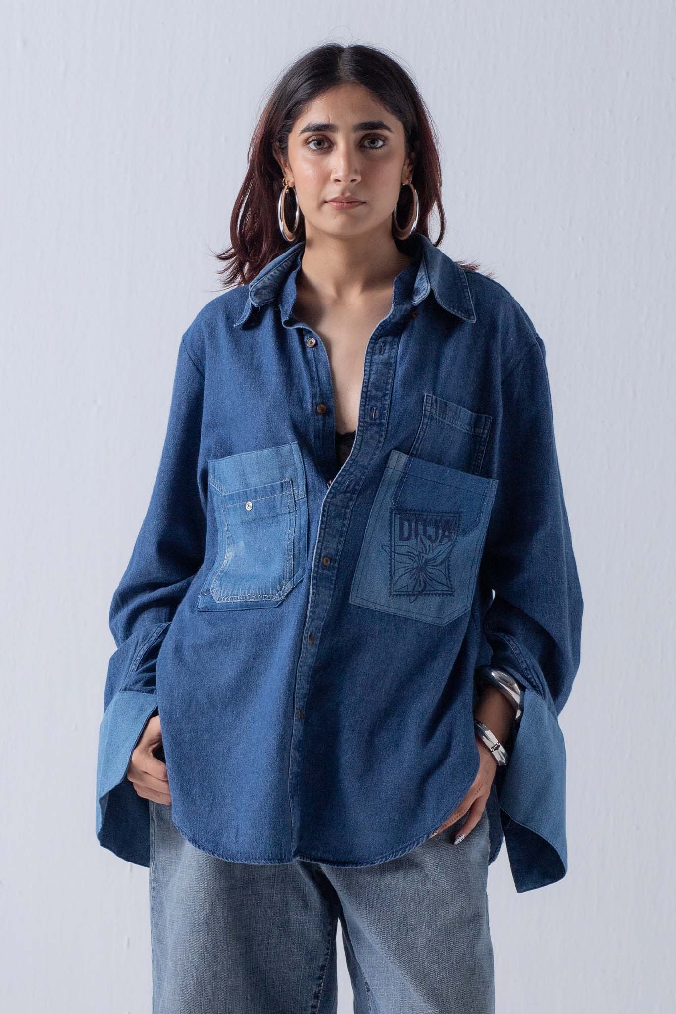 REWORKED DENIM KURTA