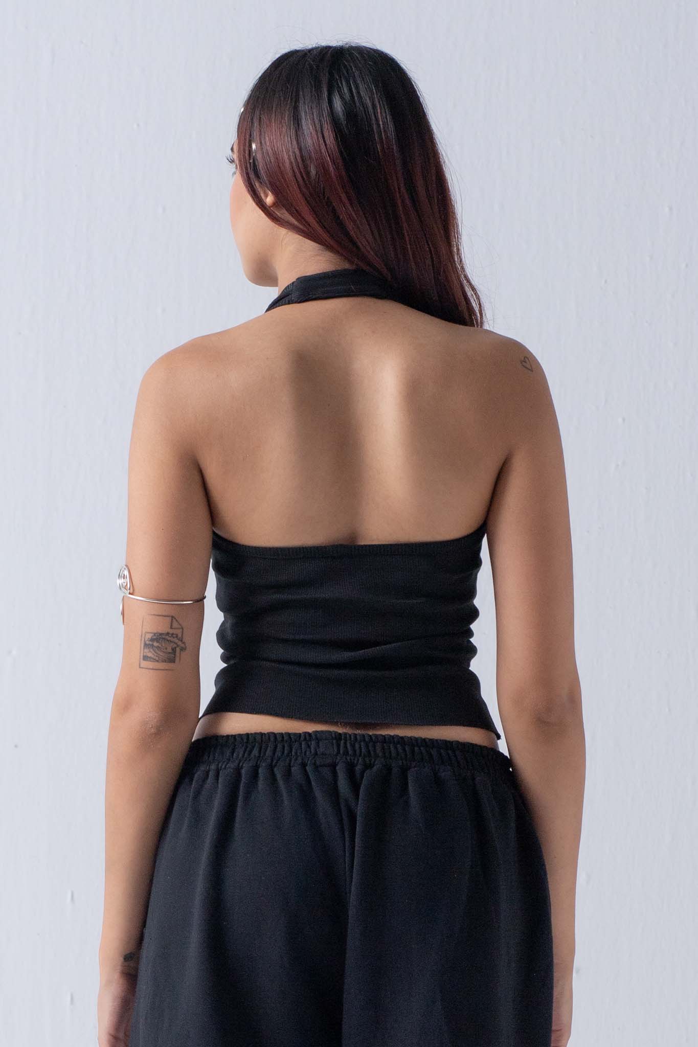 HARDWARE HALTER VEST - BALCK