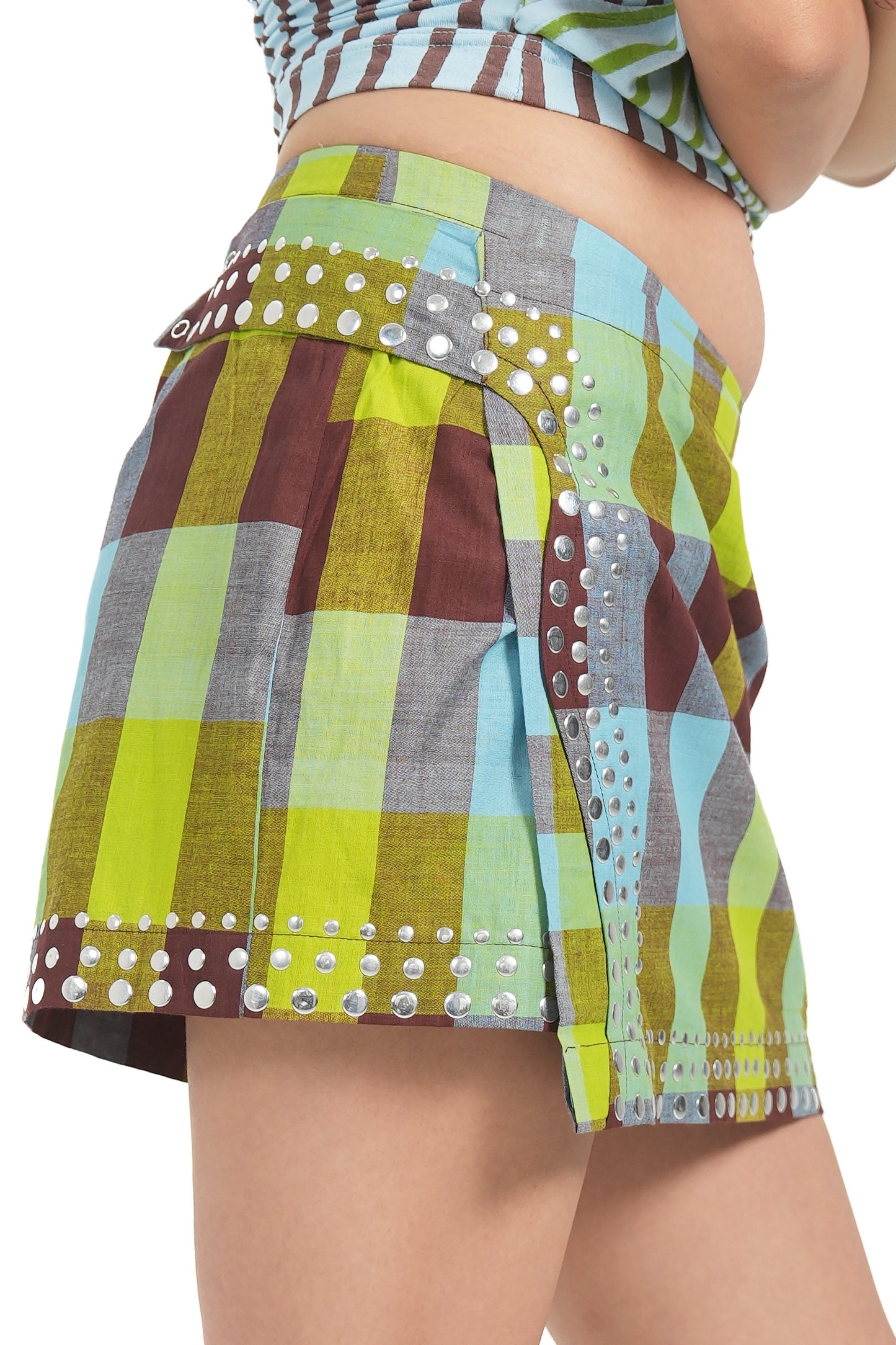 KERALA CHECK WRAP SKIRT