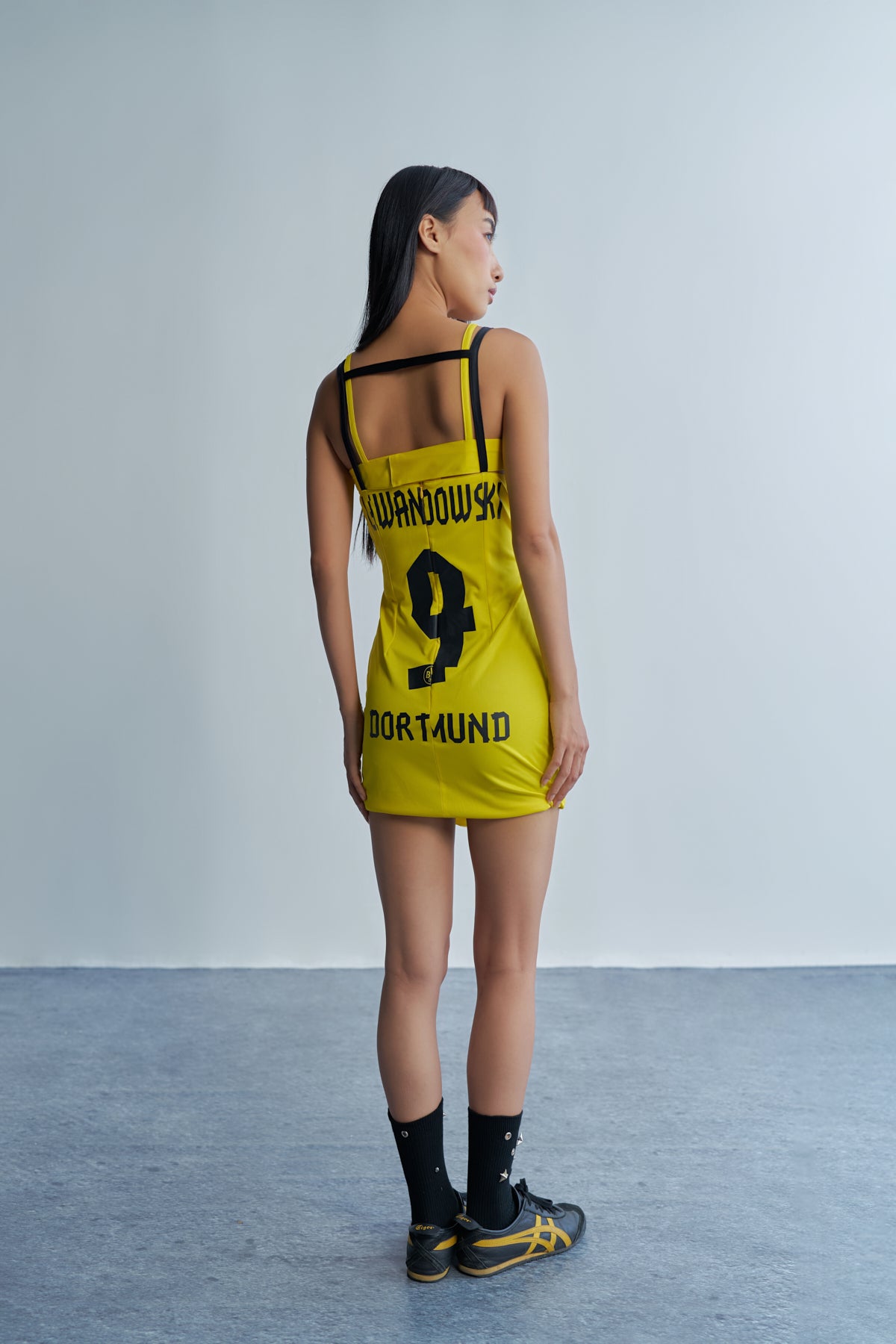 Reworked Jersey into Dungaree Dress