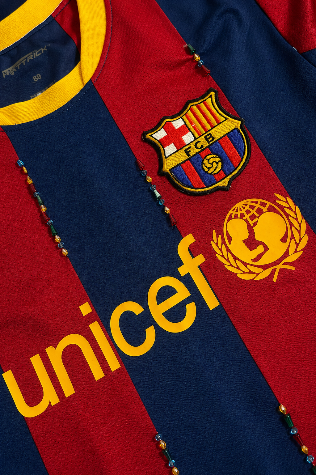 REWORKED VINTAGE BARCELONA JERSEY (MESSI)