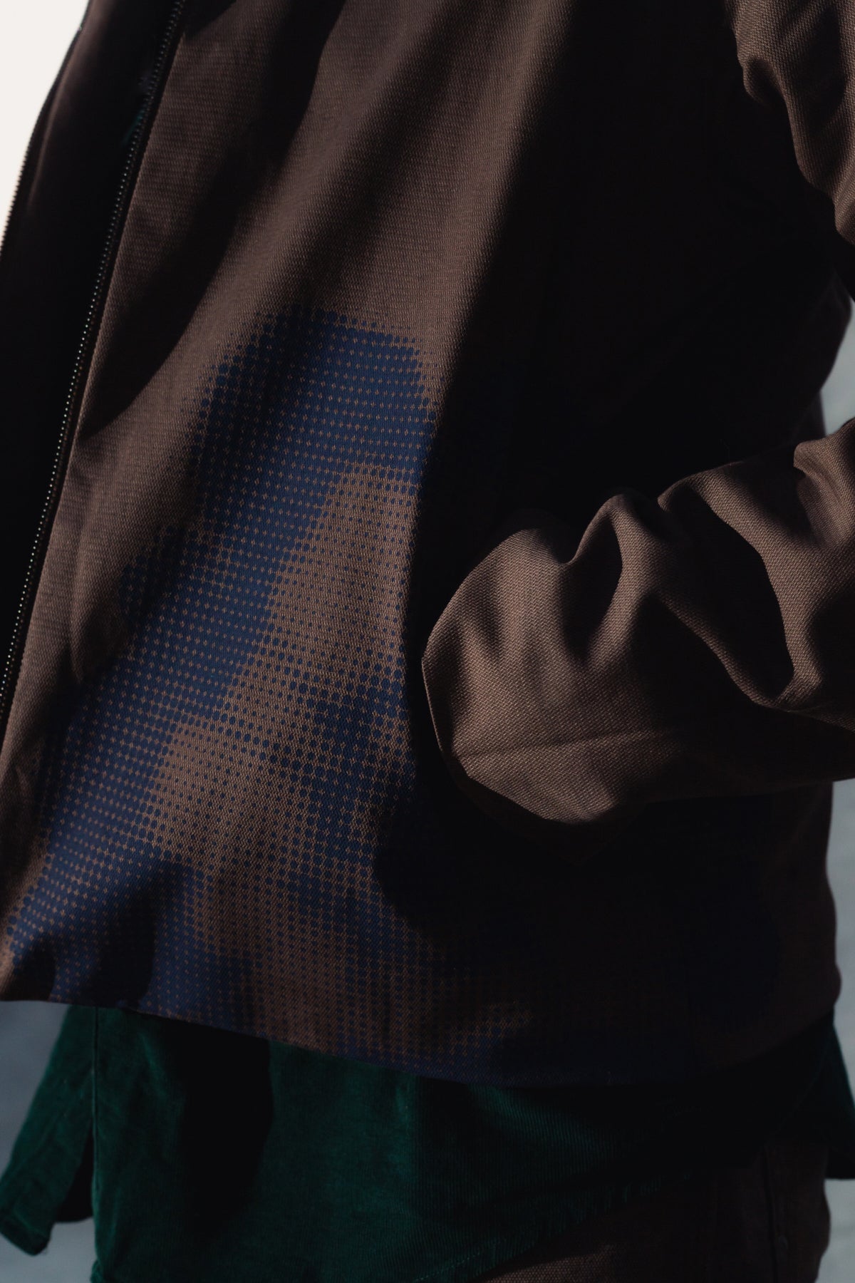 Cropped Pixel Mocha Jacket