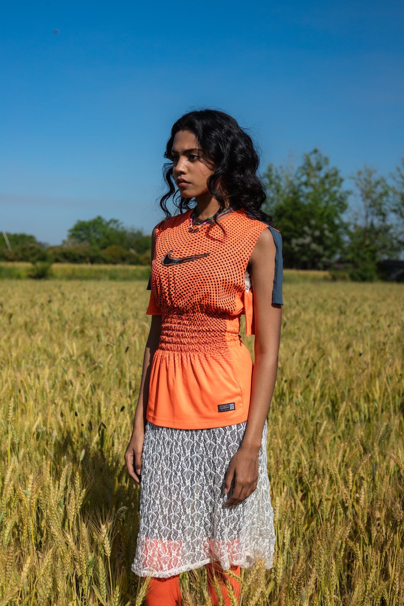 Reworked Embellished Cinch Jersey