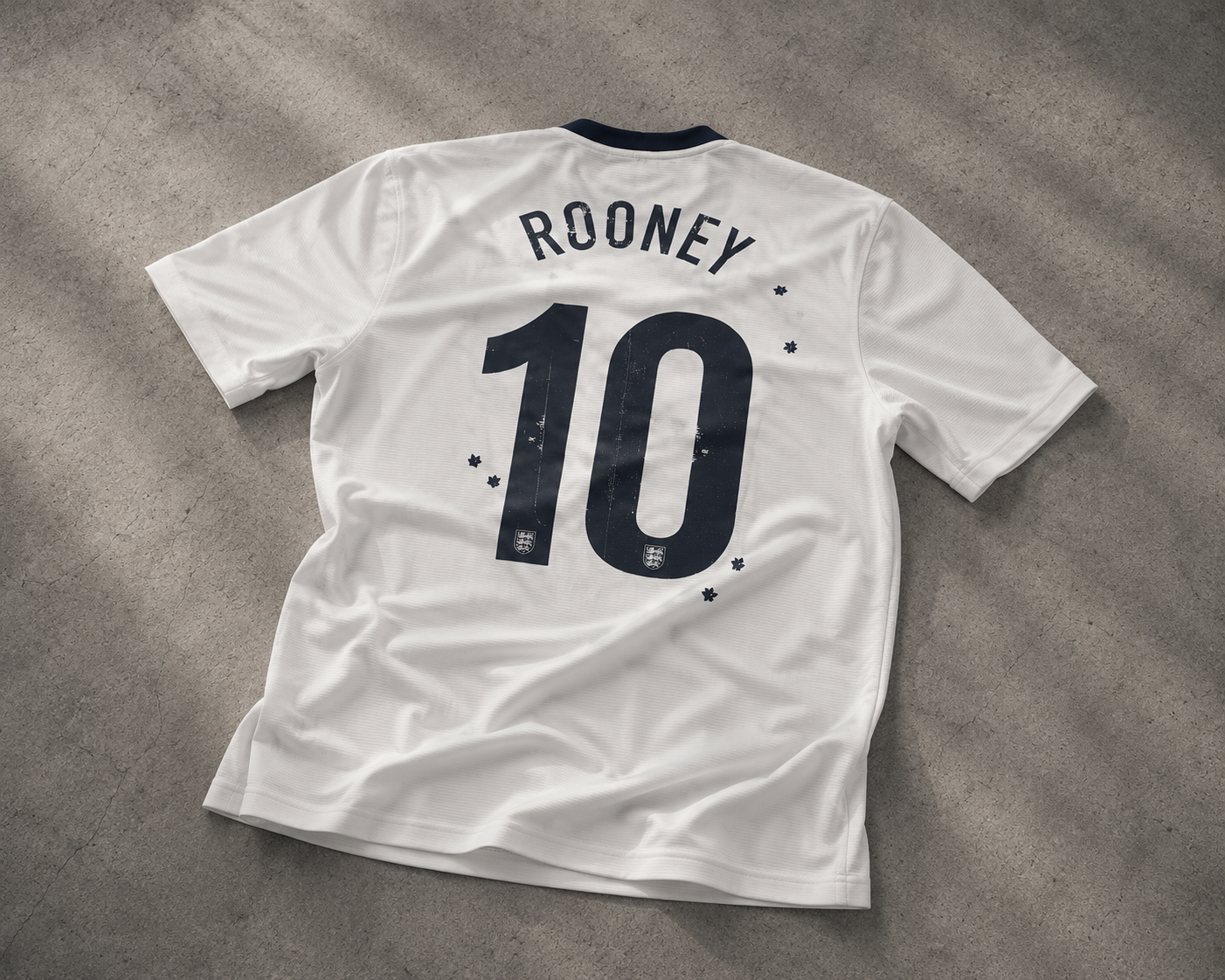 REWORKED VINTAGE ENGLAND 150TH ANNIVERSARY HOME JERSEY