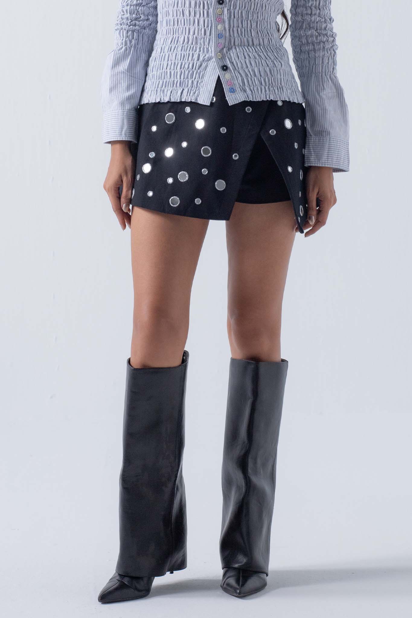 DISCO WRAP SKIRT