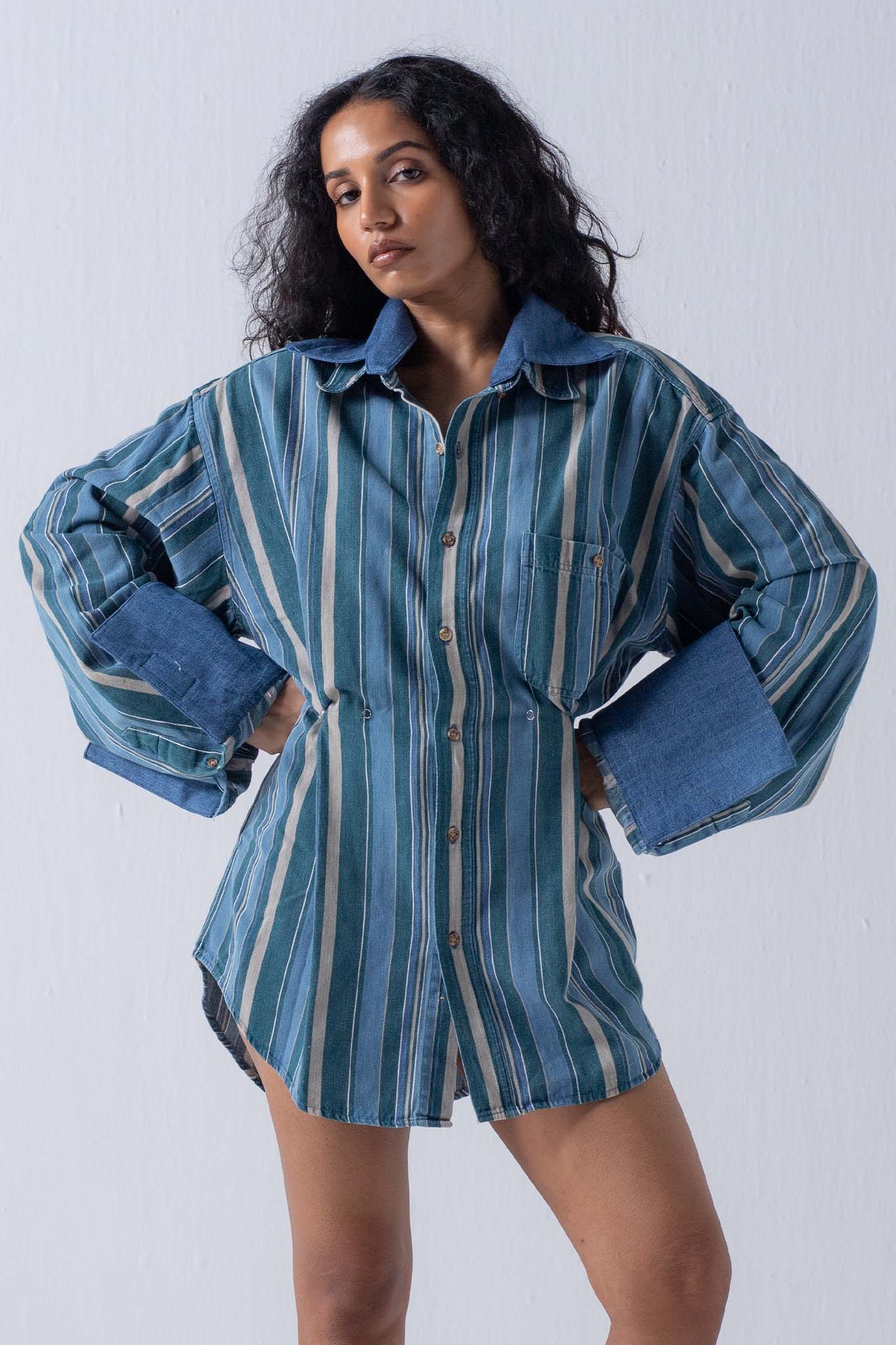 REWORKED SNAP SHIRT