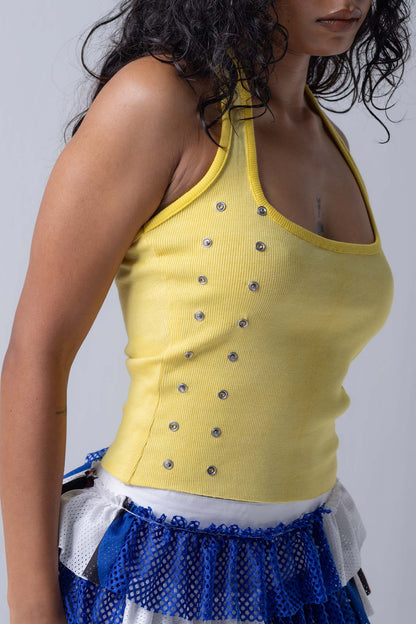 HARDWARE HALTER VEST - YELLOW