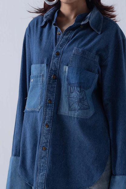 REWORKED DENIM KURTA