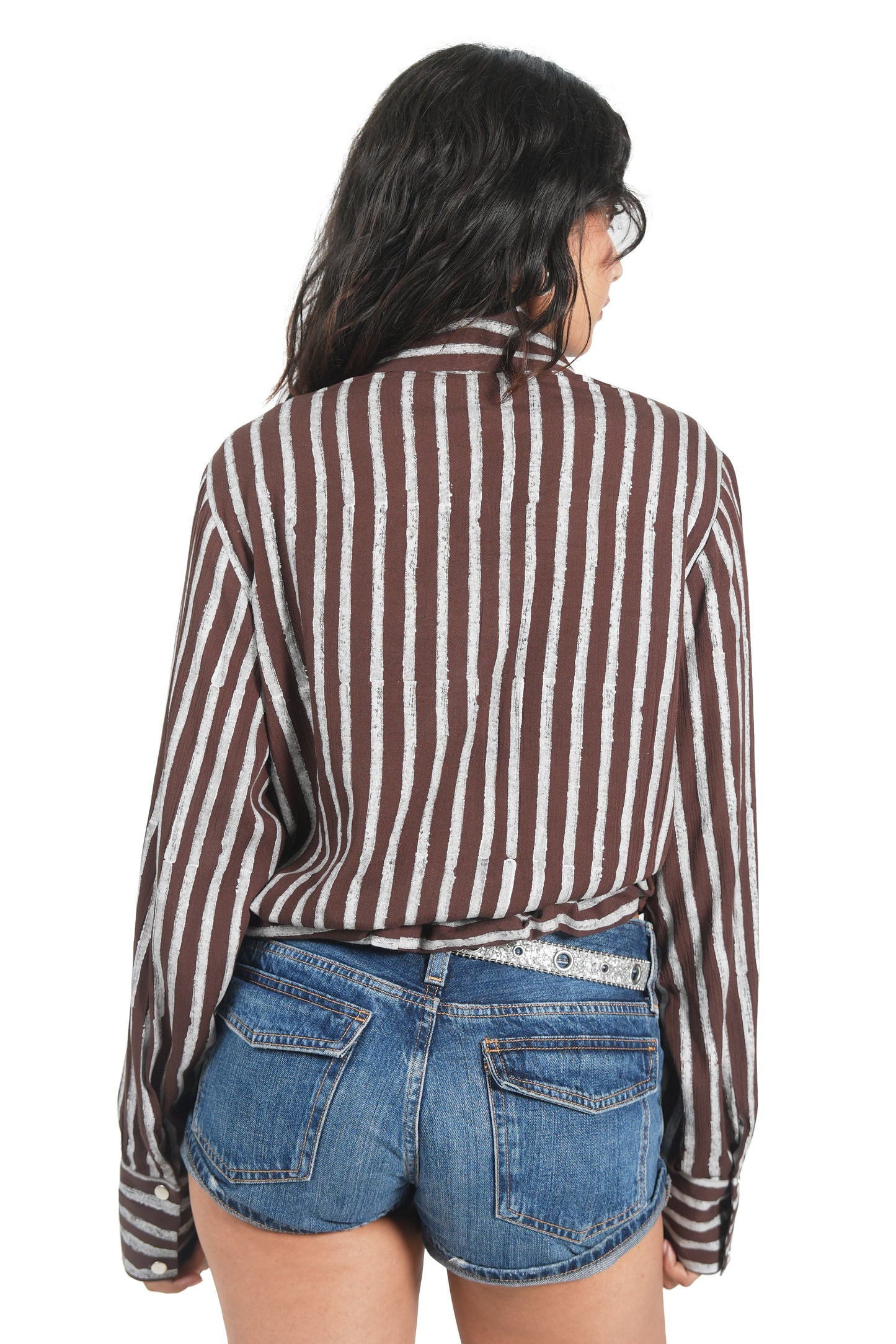 BLOCK PRINT FRINGE JACKET