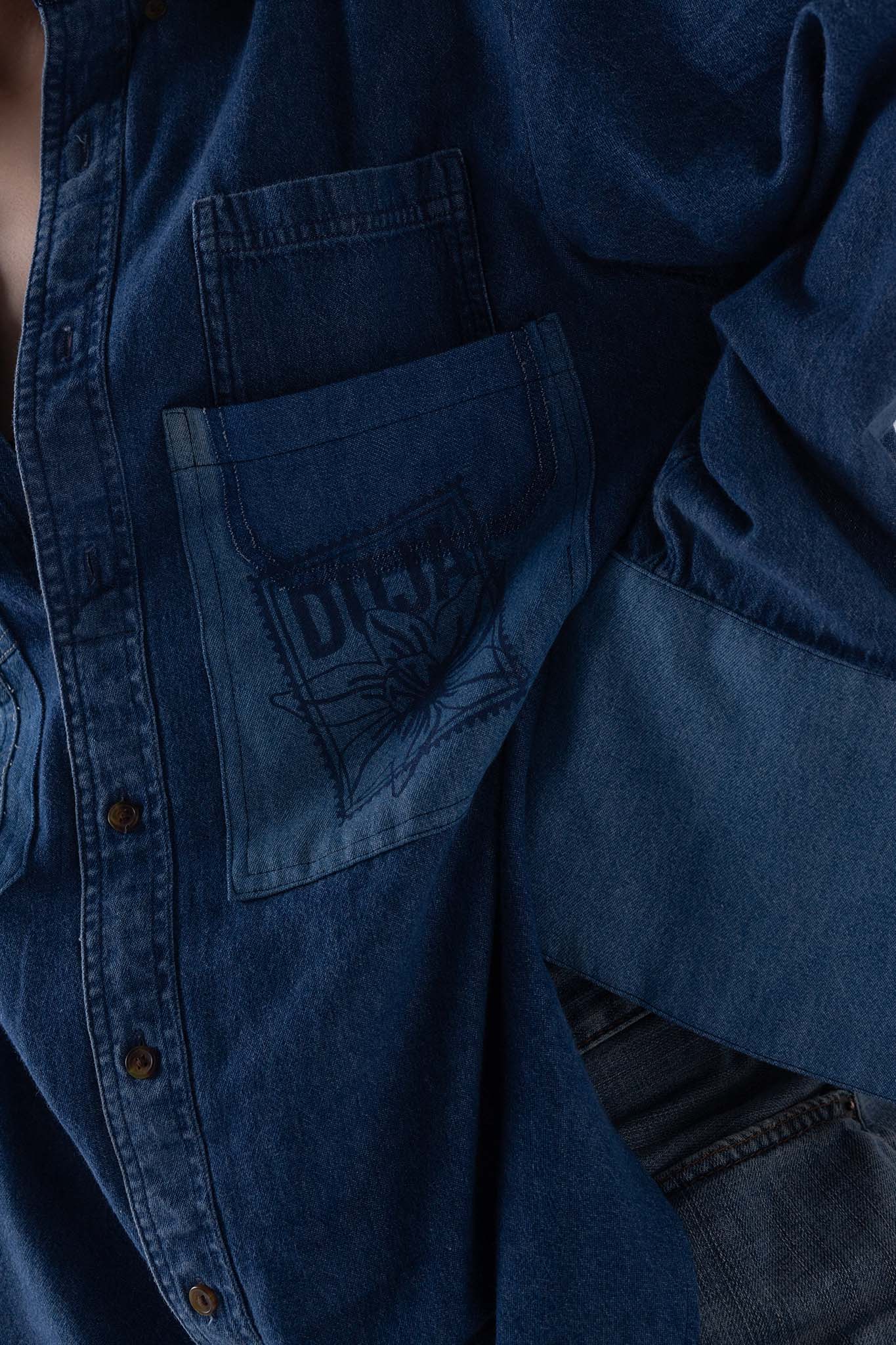 REWORKED DENIM KURTA
