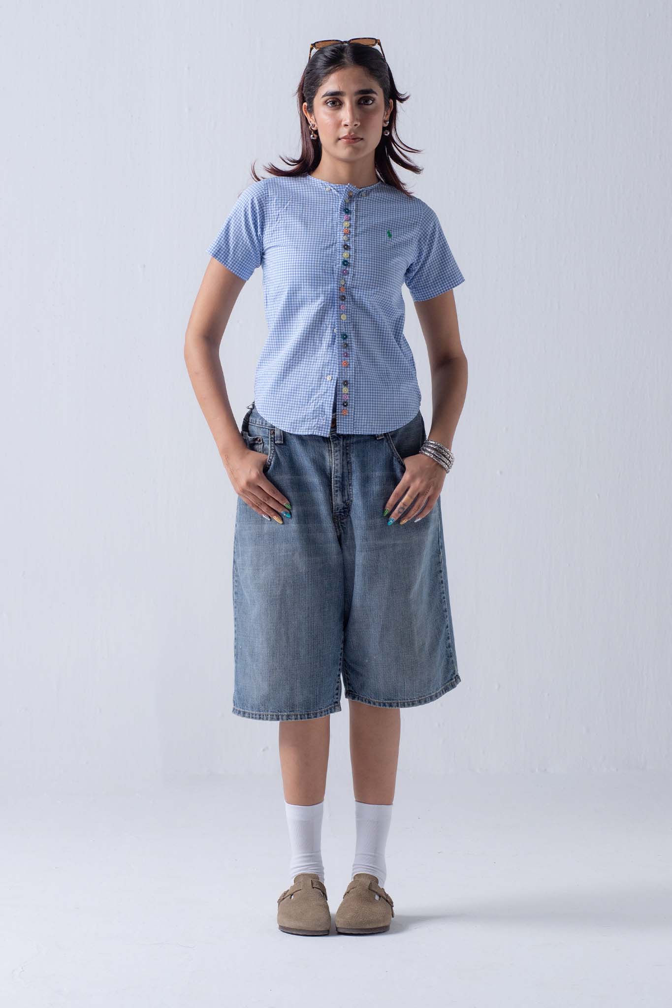 REWORKED "BUTTONED" BABY SHIRT