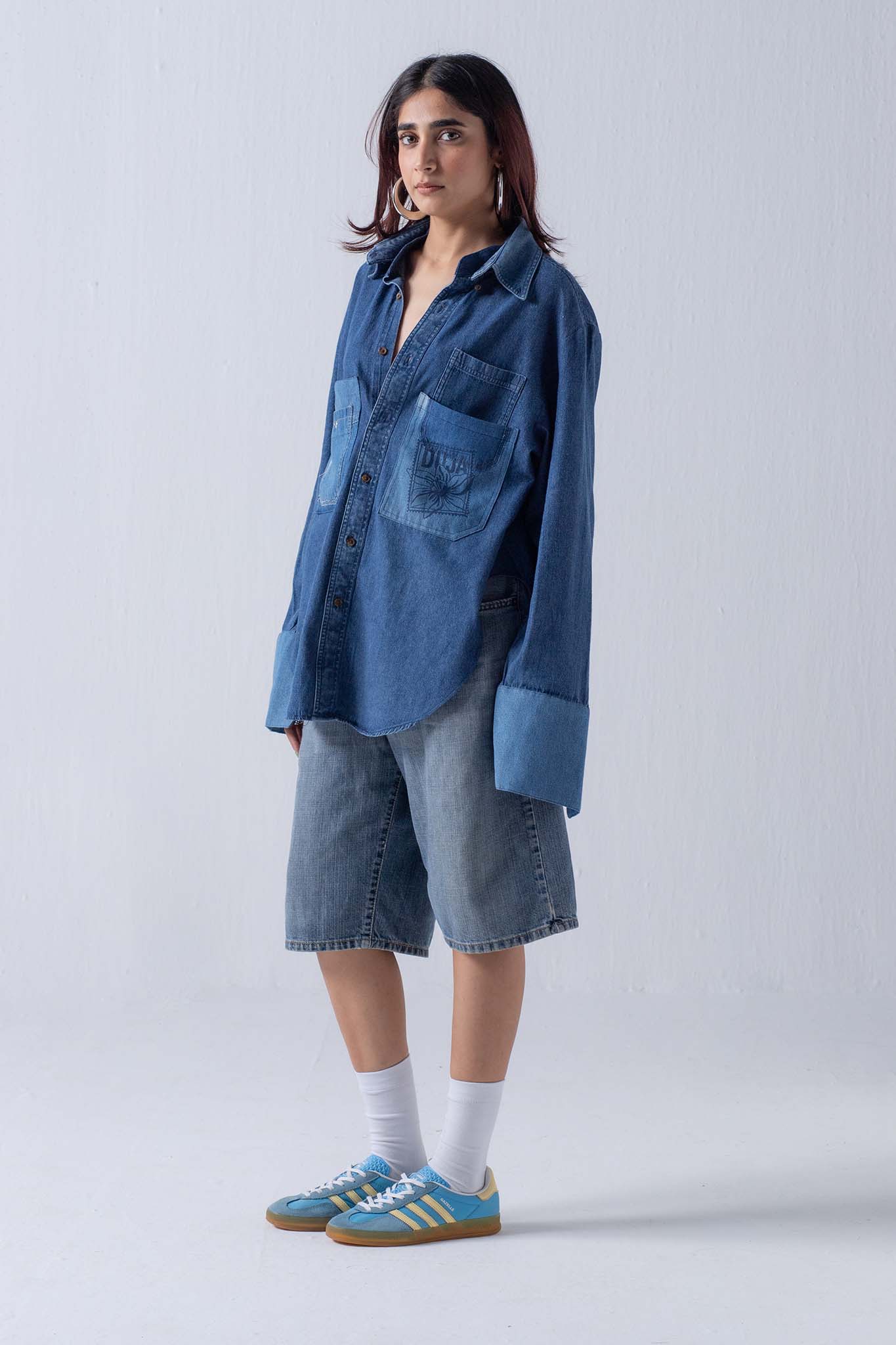 REWORKED DENIM KURTA