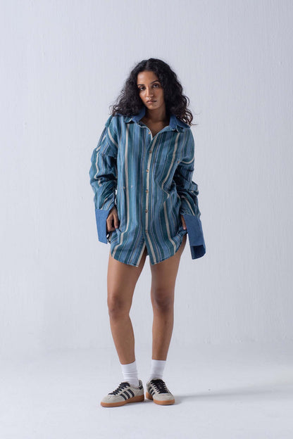 REWORKED SNAP SHIRT