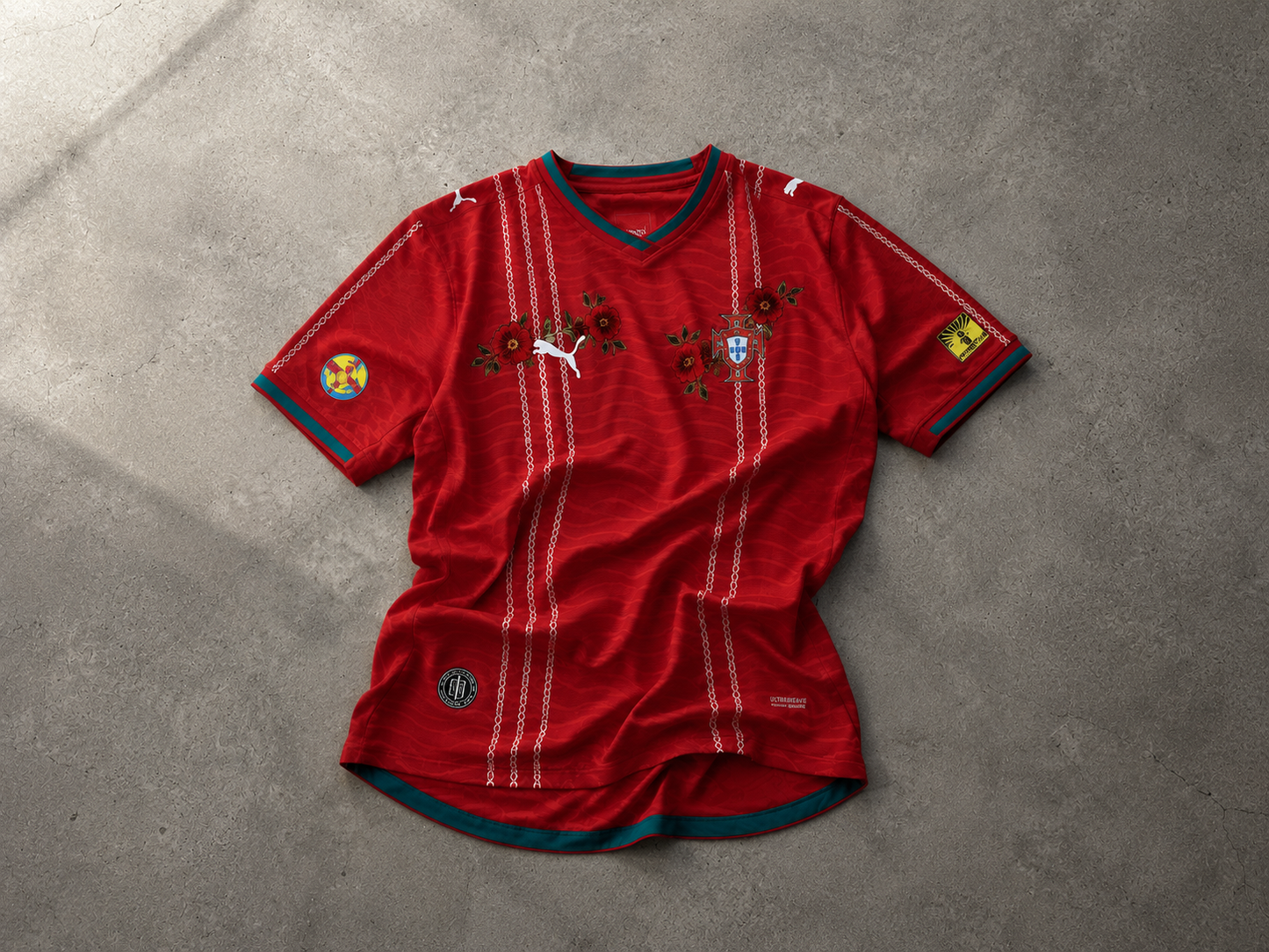 EMBROIDERED REWORKED PORTUGAL JERSEY