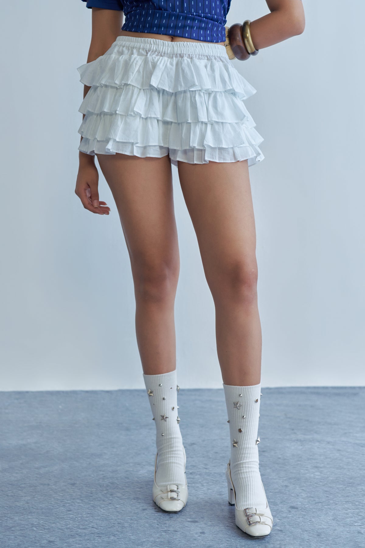 1.75 Tutu mini Skort - White