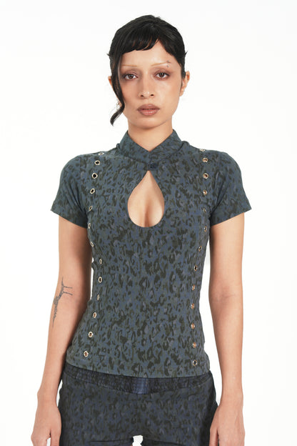 KEYHOLE MILITARY TOP