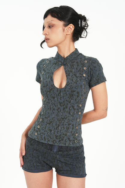 KEYHOLE MILITARY TOP