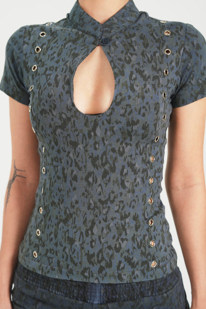 KEYHOLE MILITARY TOP