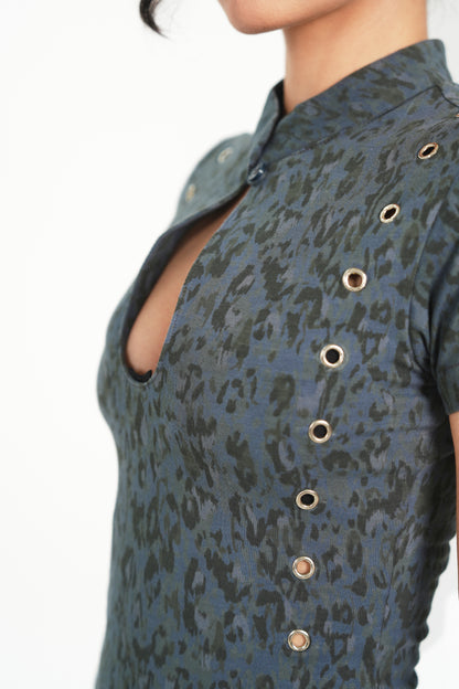 KEYHOLE MILITARY TOP