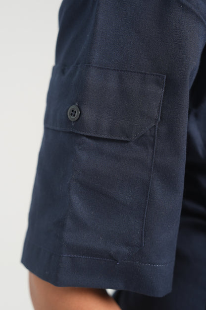 REWORKED BUTTONS SHIRT DRESS