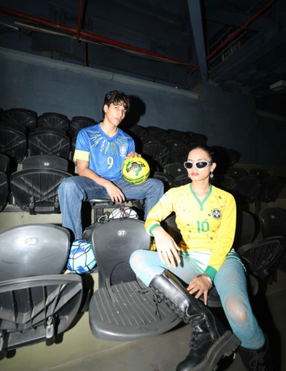 EMBROIDERED REWORKED NIKE BRAZIL AWAY JERSEY