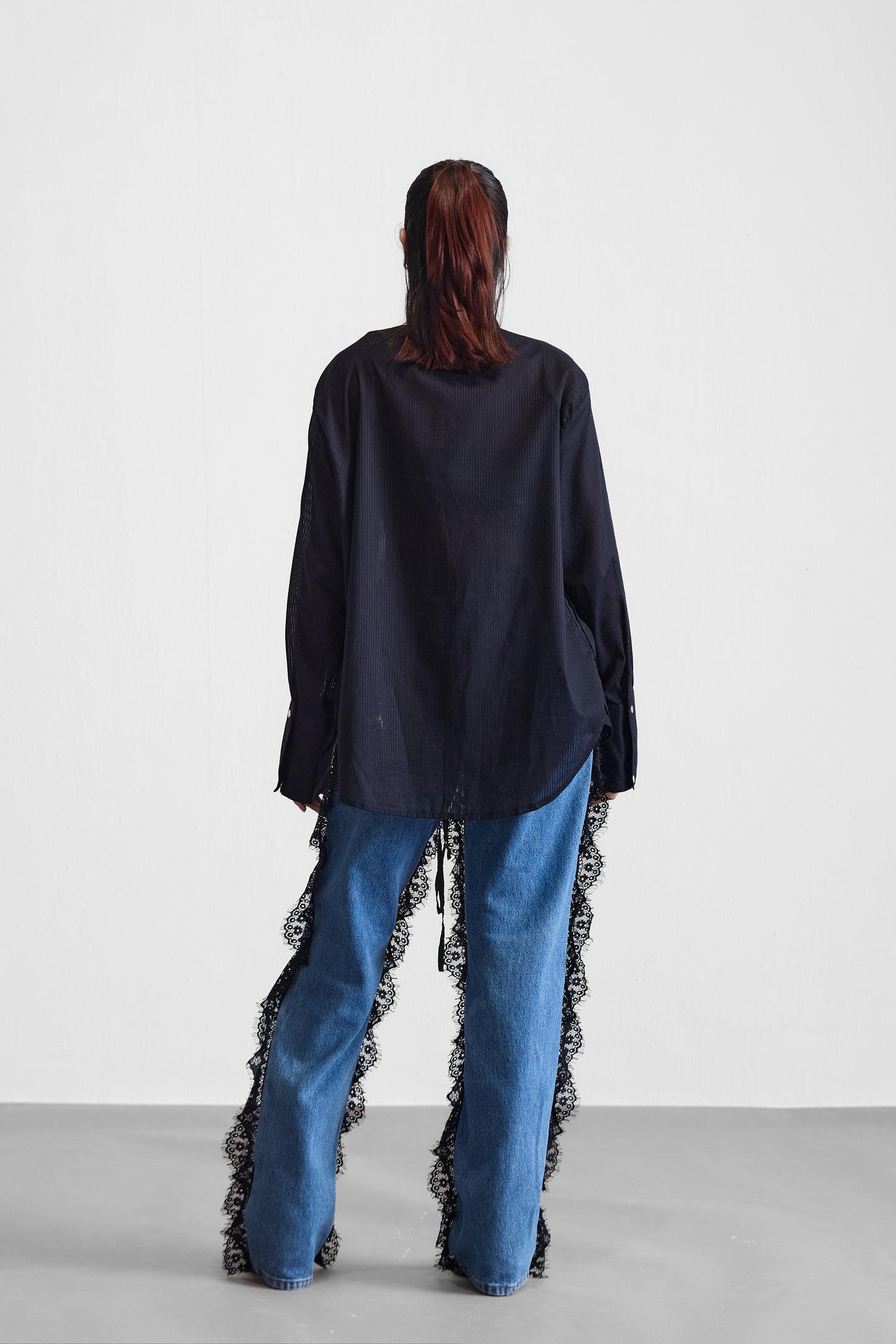 MAO TIED DUJA SHIRT - BLACK