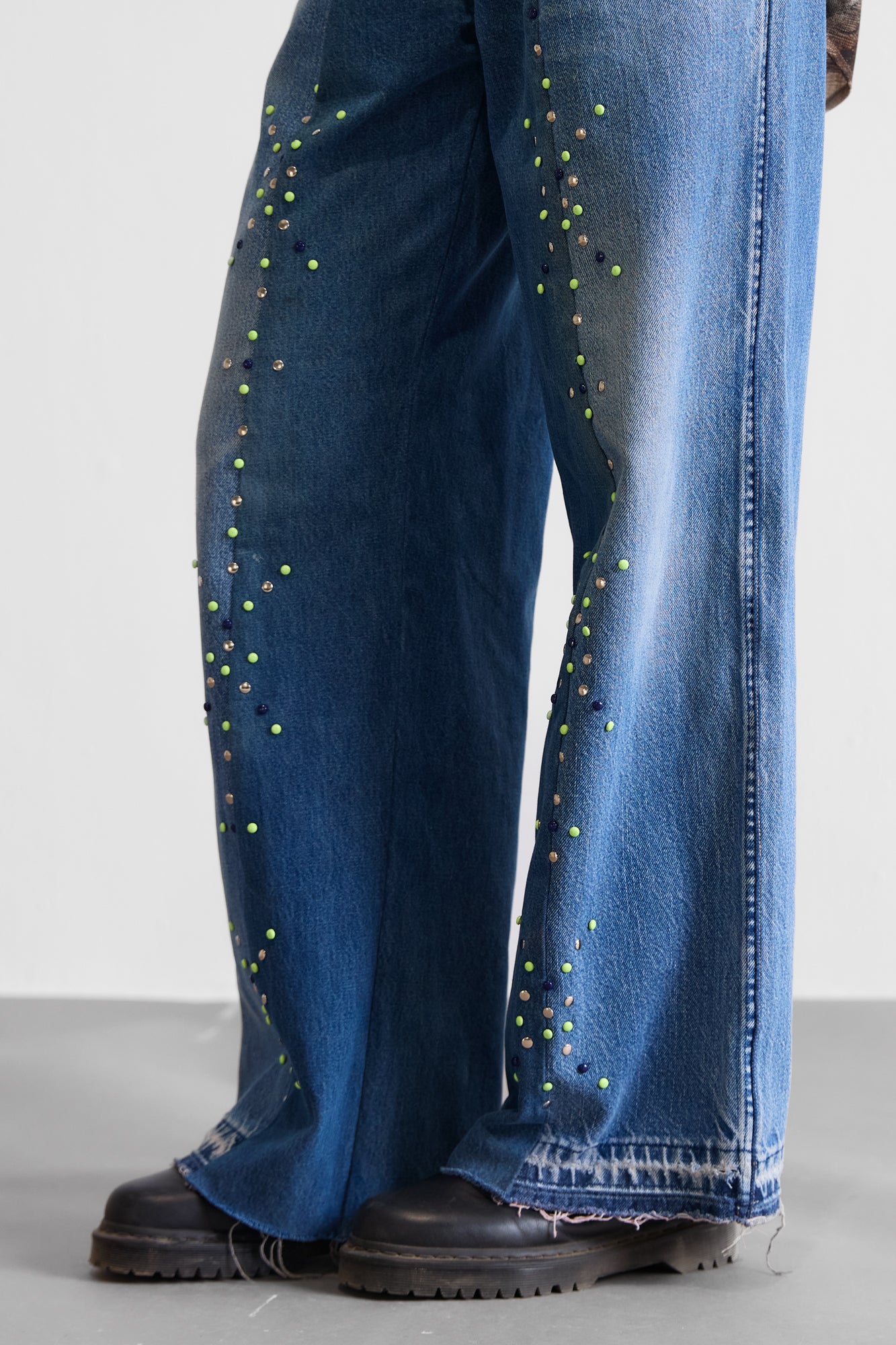 REWORKED DOUBLE PANEL HARDWARE JEANS