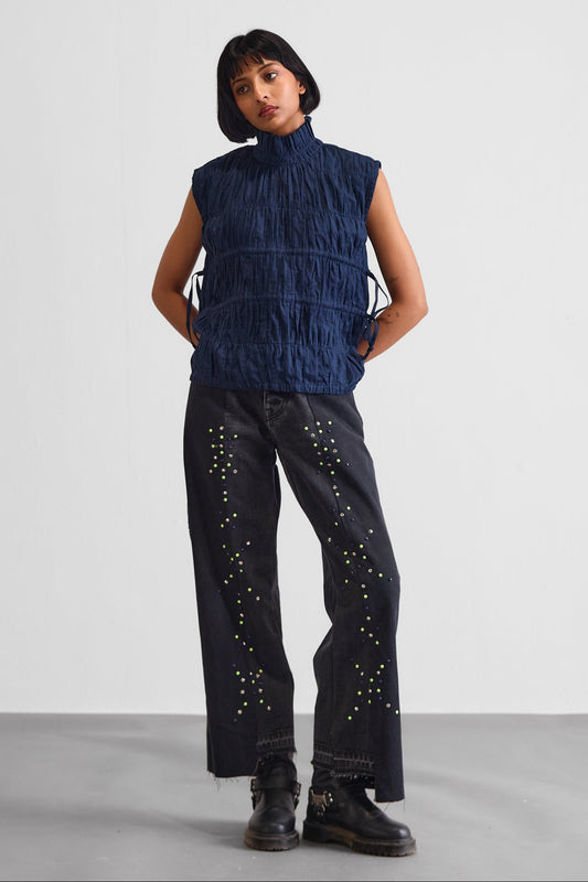 REWORKED DOUBLE HARDWARE PANEL DENIMS