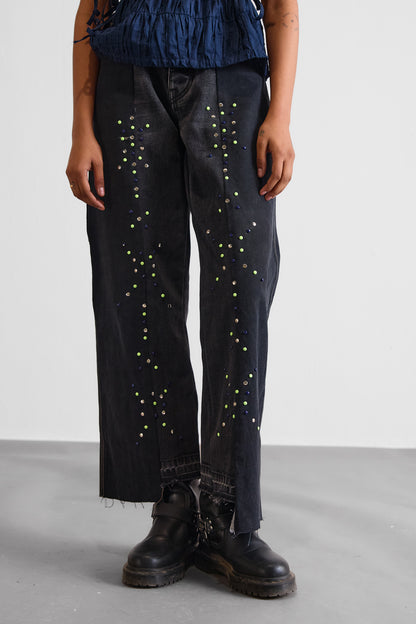 REWORKED DOUBLE HARDWARE PANEL DENIMS