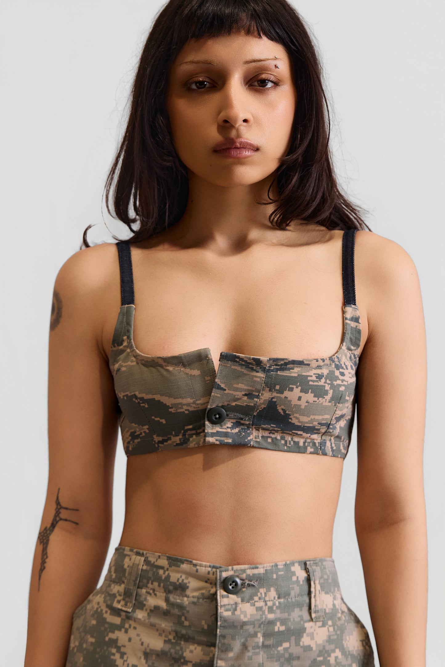 REWORKED CAMO BRALETTE