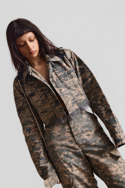 REWORKED CROPPED MILITARY JACKET