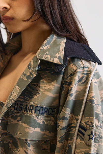 REWORKED CROPPED MILITARY JACKET