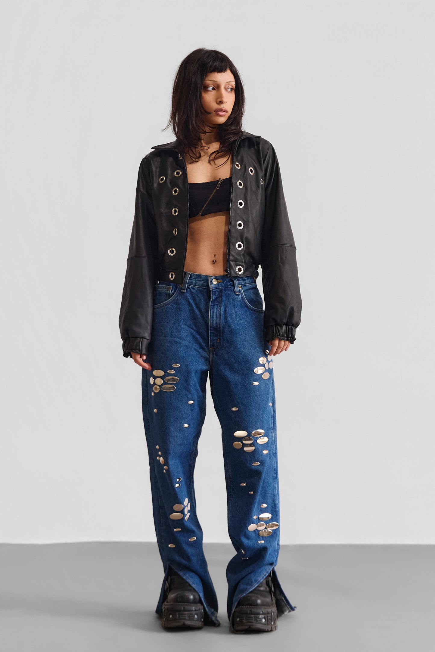 HARDWARE REMNANT LEATHER JACKET