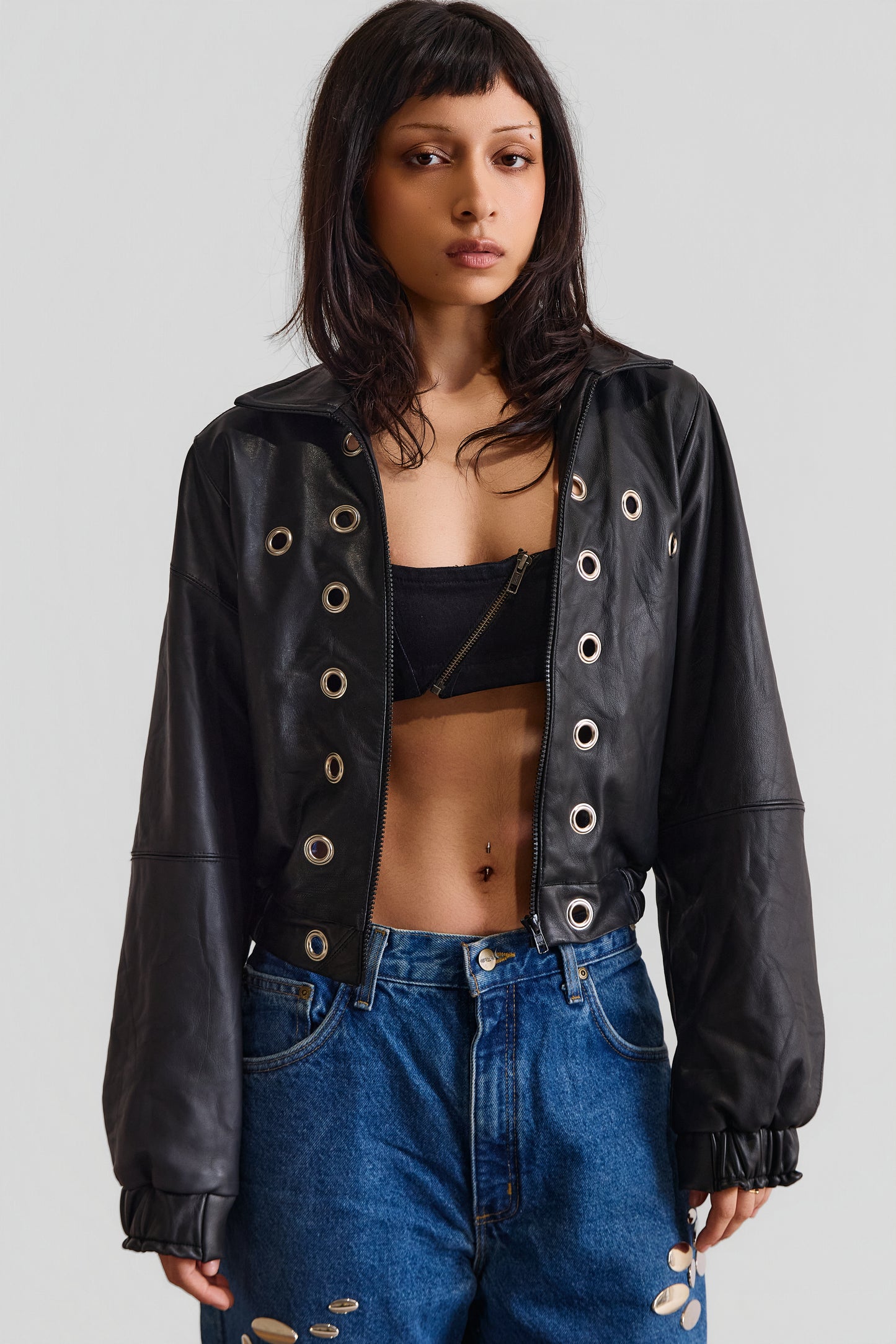 HARDWARE REMNANT LEATHER JACKET