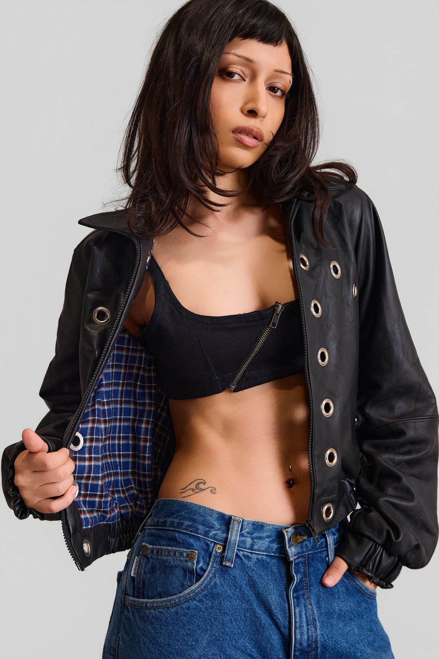 HARDWARE REMNANT LEATHER JACKET