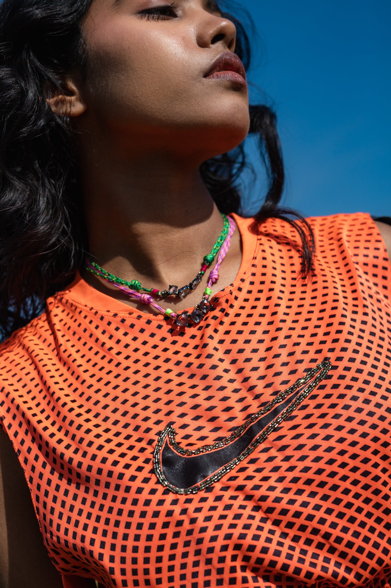 Reworked Embellished Cinch Jersey