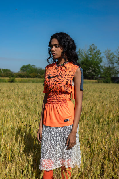 Reworked Embellished Cinch Jersey
